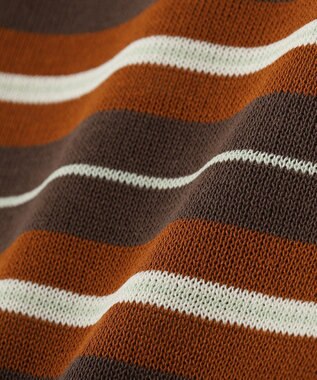 AMERICAN HOLIC 【PENNEY'S】レトロボーダー半袖ニット Orange