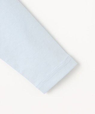 組曲 KIDS 【110-140㎝】 ミニチェック レイヤードトップス サックスブルー