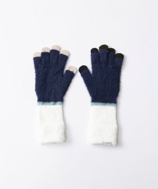 TRICOTE シャギーグローブ 39NAVY