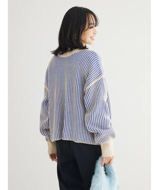 Green Parks ２ｗａｙ前後ニットプルオーバー Blue