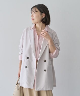 Green Parks オーバーサイズＷ釦ライトジャケット Light Gray