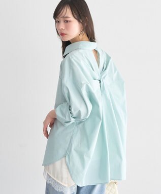 earth music&ecology バックツイストオーバーシャツ