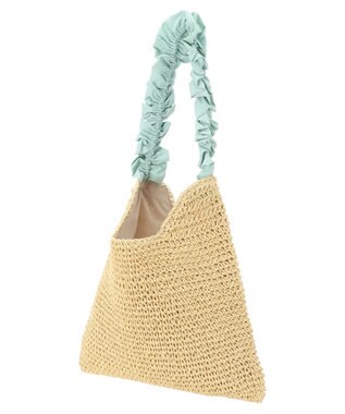 Green Parks ・ギャザーハンドルショルダーバッグ Mint Green