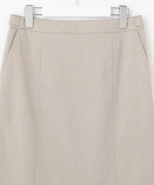 J.PRESS LADIES L 【洗える・撥水・防汚】コットンFITTYシャーク スカート ベージュ系