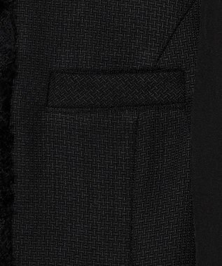 Feroux ツイードミディ ワンピース ブラック系