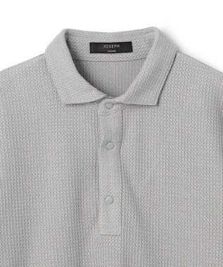 JOSEPH HOMME 【新型】メランジクロスジャージー　ポロシャツ ライトグレー系