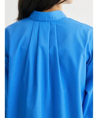 Green Parks 胸元ポケットイージーケアシャツ Blue