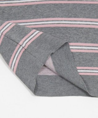 WEGO ポロニットプルオーバー グレーボーダー