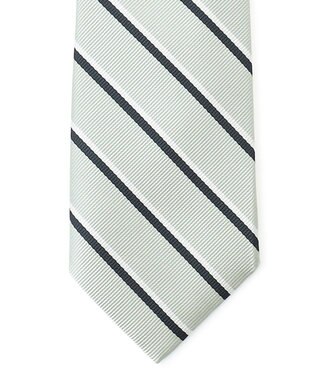 J.PRESS MEN 【定番】オーセンティックレジメンタル ネクタイ ライトグレー系2