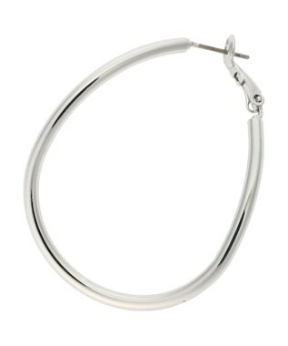 AMERICAN HOLIC 変形メタルフープピアス Silver