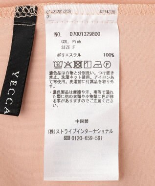 YECCA VECCA スカーフリング付きボウタイブラウス Pink