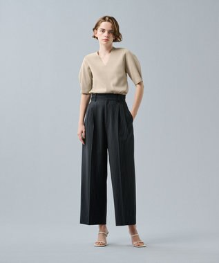 uncrave 【UVカット】サスティナブルUV ボリュームスリーブニット ベージュ