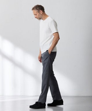 J.PRESS MEN ヴァーティカルケーブルTシャツ ホワイト系