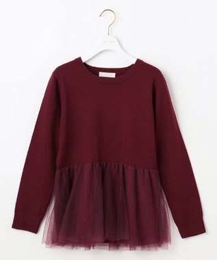 ANY SIS 【2SET】チュールインナー ツイン ボルドー