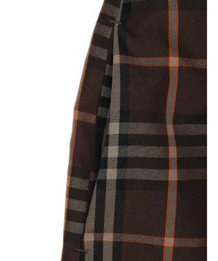 Green Parks アシメサイドプリーツスカート Brown