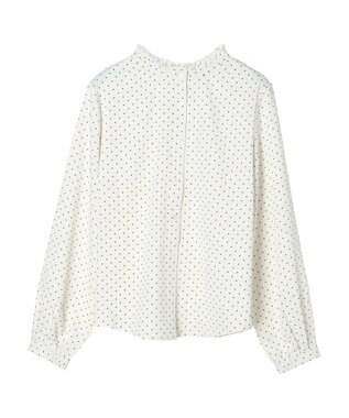 earth music&ecology ２ｗａｙフリルブラウス Dot