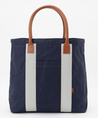 UNBILLION Otias 9号キャンバスパラフィン加工トート ネイビー