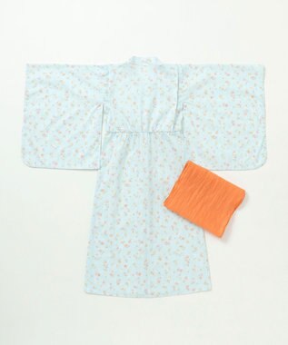 組曲 KIDS 【S-Lサイズ】SAKURA 浴衣 サックスブルー系5