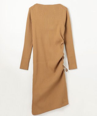NAVE 【ReNAVE・洗える】スポンディッシュワイドリブワンピース キャメル系