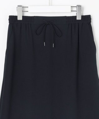 J.PRESS LADIES L 【セットアップ対応】Light ジョーゼット ナロー スカート ネイビー系