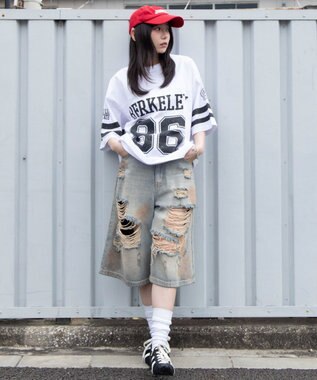 WEGO 【ユニセックス着用ITEM/MLサイズ展開】ナンバリングT（SS） ホワイト
