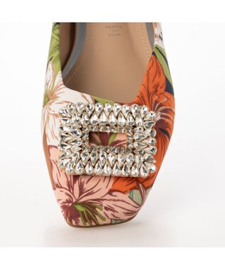 MODE ET JACOMO <MODE ET JACOMO>ビジューモチーフフラットパンプス ベージュ系その他