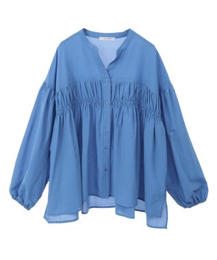 Green Parks シャーリングスキッパーシャツ Blue