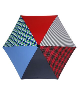 +RING 【UVカット90%以上】【プラスリング】レディース向け  折傘 55cm MLT T1162 マルチカラー