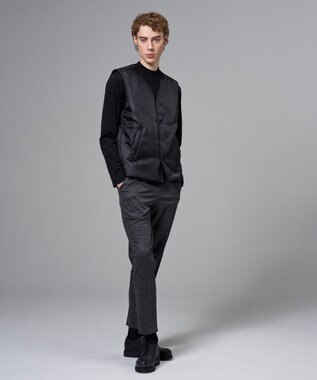 JOSEPH HOMME 【2WAY】パデットニットブロック　リバーシブルベスト ブラック系