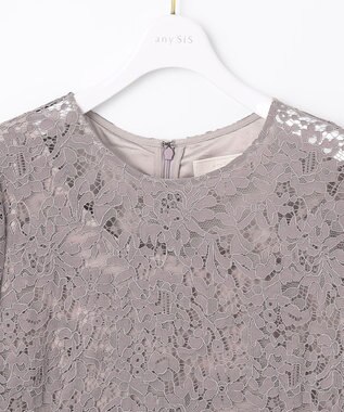 ANY SIS 【洗える】総レース ワンピース ピンク