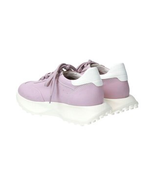 INTER-CHAUSSURES 【QUSHELI】フレアランニングソールスニーカー パープル