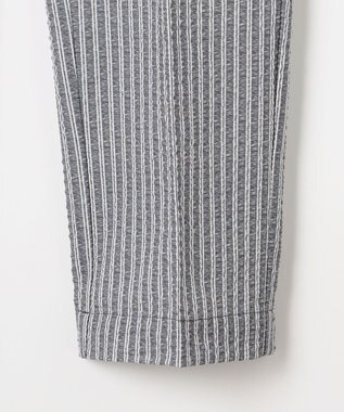 23区GOLF 【MEN】【撥水・ストレッチ】サッカーストライプ フルレングスパンツ ライトグレー系2