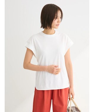 Green Parks ・Ｐｅｔｉｔ　Ｆｌｅｕｒ　リブフレンチＴＥＥ Off White