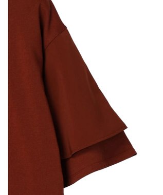 AMERICAN HOLIC 異素材スリーブプルオーバー Terracotta