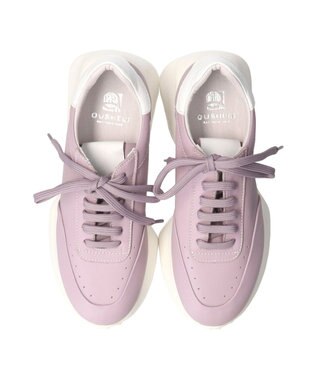 INTER-CHAUSSURES 【QUSHELI】フレアランニングソールスニーカー パープル