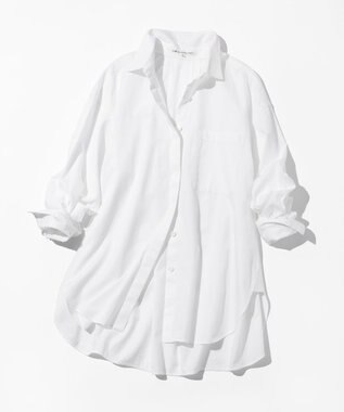 23区 L 【Oggi掲載・見上愛さん着用】CANCLINI シャーティング ルーズフィットシャツ ホワイト系