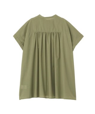 AMERICAN HOLIC 【予約】【WEB限定】イージーケア+接触冷感 フレンチスリーブギャザーシャツ Khaki