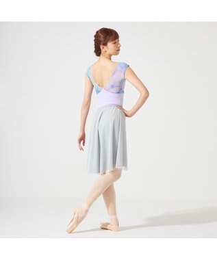 Chacott 【NOZOMI YUASA】フレンチスリーブレオタード ヒヤシンスプリント