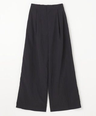 NAVE 【ReNAVE・洗える/撥水加工/接触冷感/UVケア/セットアップ】ナイロンタスラン ワイドパンツ ブラック系