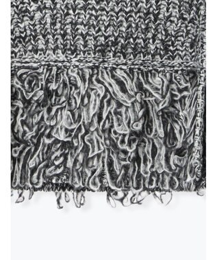 Te chichi ループ編みポンチョ グレー