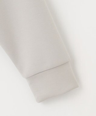 Feroux 【洗える】ダブルジップダンボールロゴ パーカー ライトグレー系