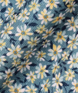 組曲 KIDS 【110-140㎝】モノトーンフラワーコーデュロイ キュロット ブルー系5