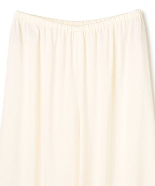 BEIGE， 【洗える】LLOYD / ハンマーサテンイージーワイドパンツ Ecru