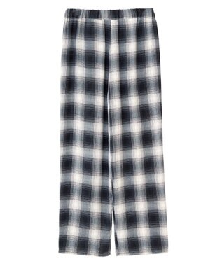 Green Parks 柄イージーパンツⅤ（テーパード） Black