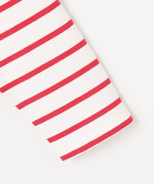 ANY L コクーンボーダープルオーバー レッド