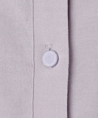 BEIGE， JULIE / コットンシルク クルーネックカーディガン Lilac