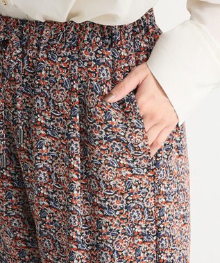 Green Parks 柄イージーパンツⅤ（テーパード） Red