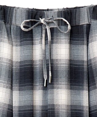 Green Parks 柄イージーパンツⅤ（テーパード） Black