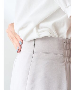 earth music&ecology レースヘムスカート Gray Beige