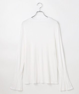 #Newans 【洗濯機可能】フレアカフスシアープルオーバー ホワイト